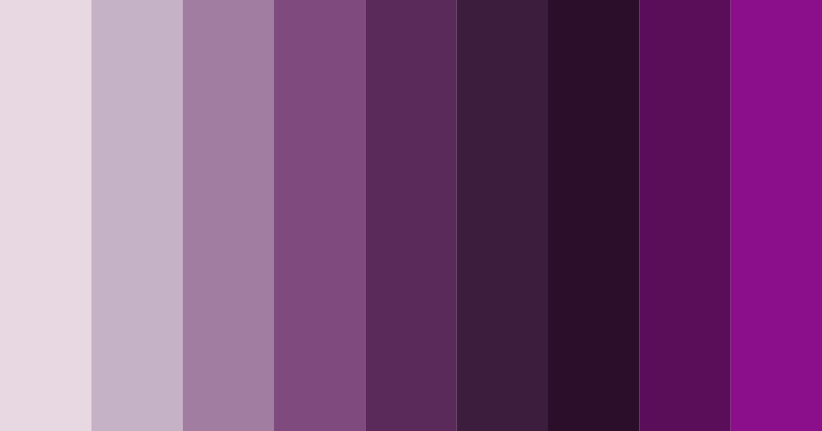 Download eggplant elegance color palette PNG image (landscape)