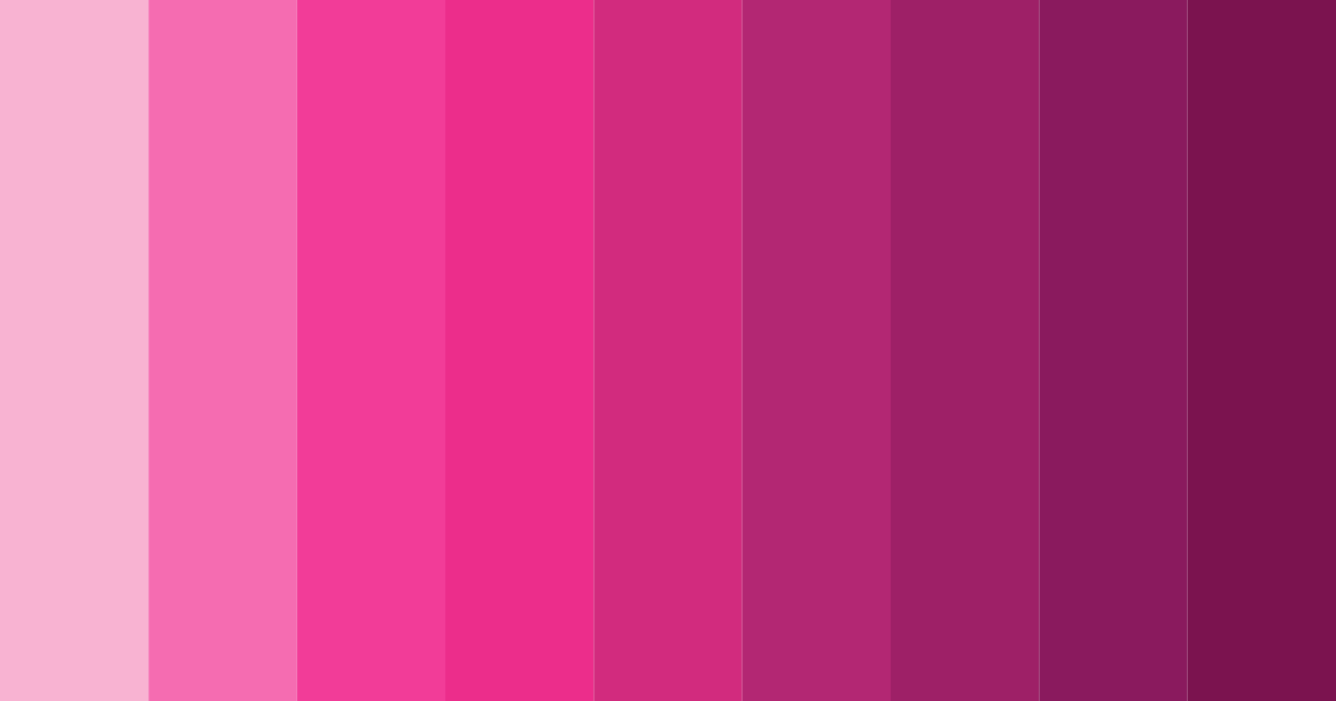 Download electric pink dream color palette PNG image (landscape)