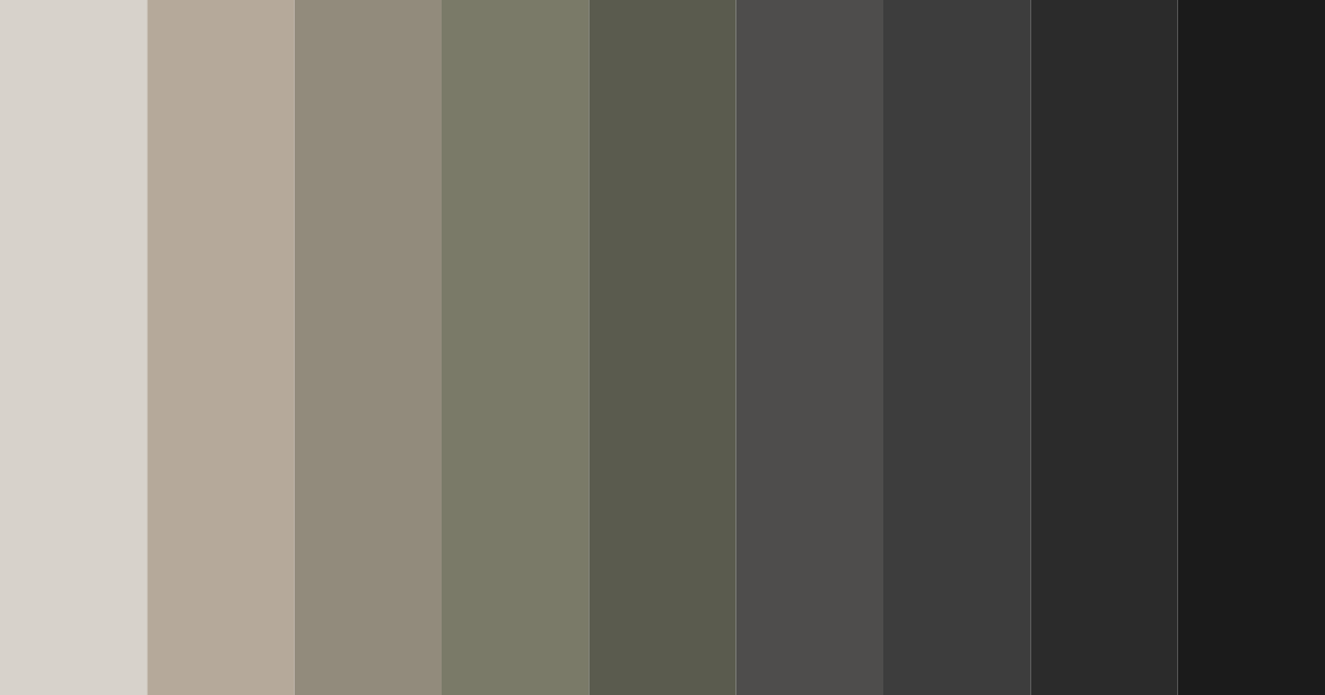 Download warm gray shades color palette PNG image (landscape)