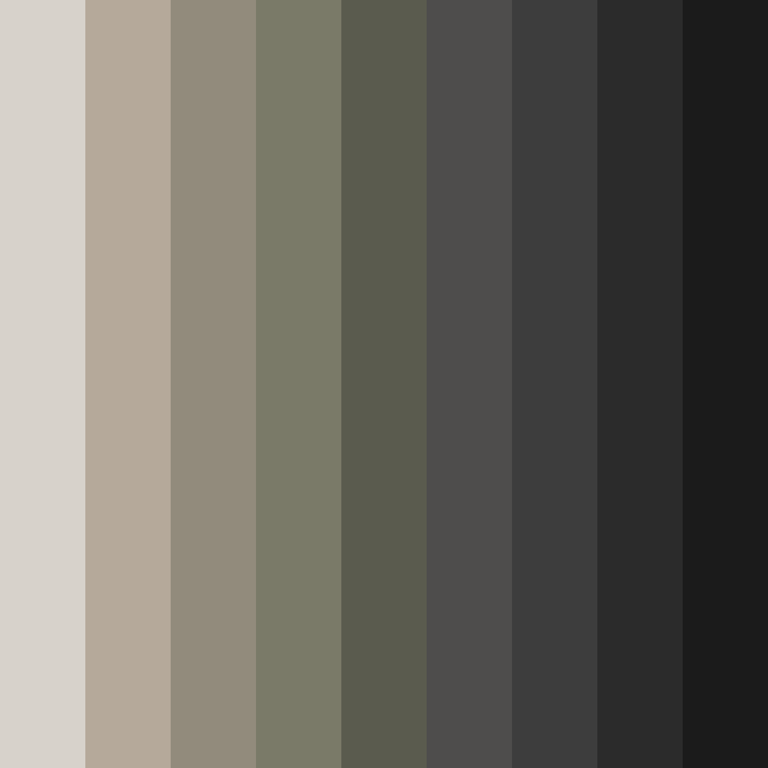 Download warm gray shades color palette PNG image (square)