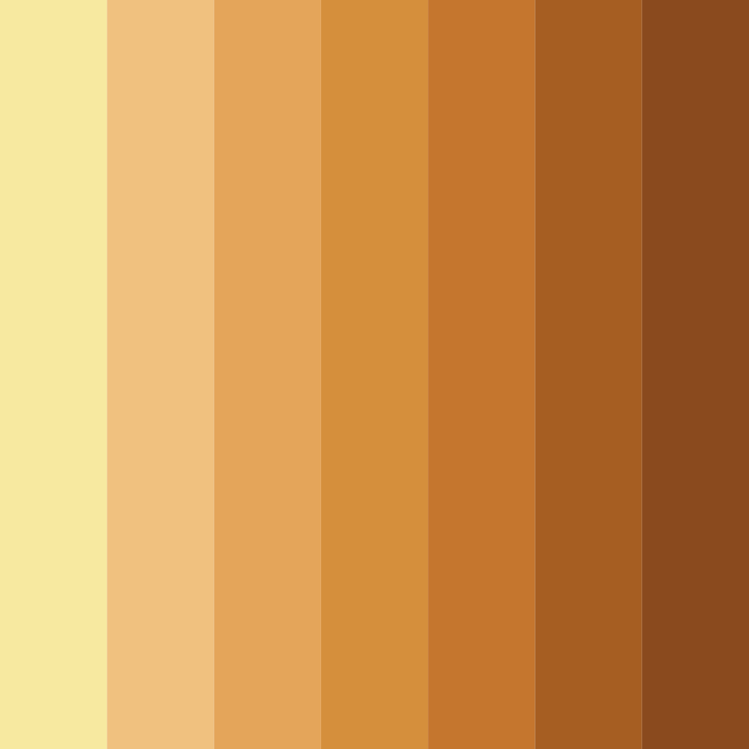 Download golden sunset glow color palette PNG image (square)