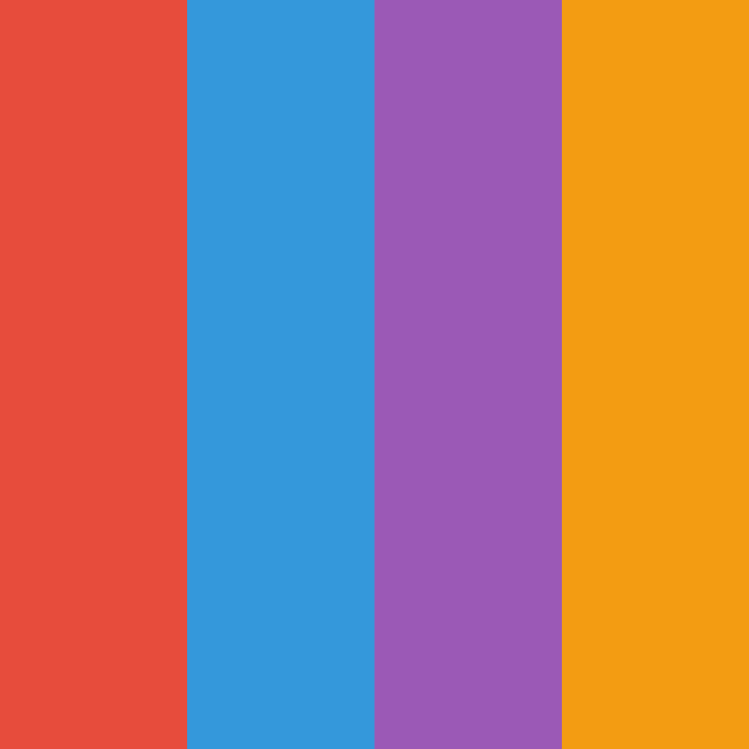 Download vibrant summer mix color palette PNG image (square)