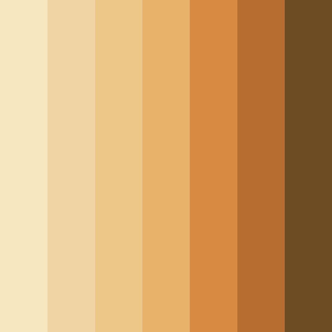 Download golden harmony color palette PNG image (square)