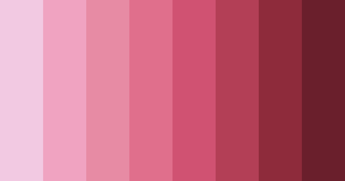 Download pastel pink color palette PNG image (landscape)