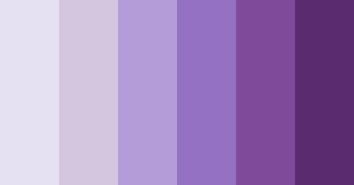 Download whimsical lilac dreams color palette PNG image (landscape)