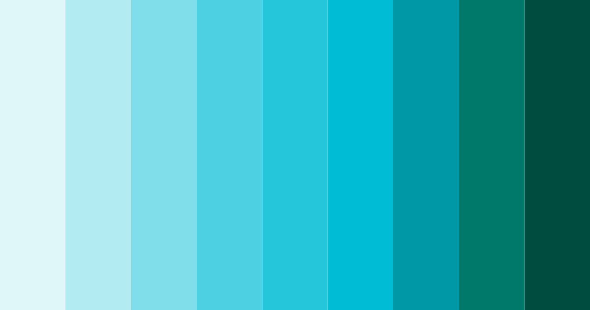 Download blue beach color palette PNG image (landscape)