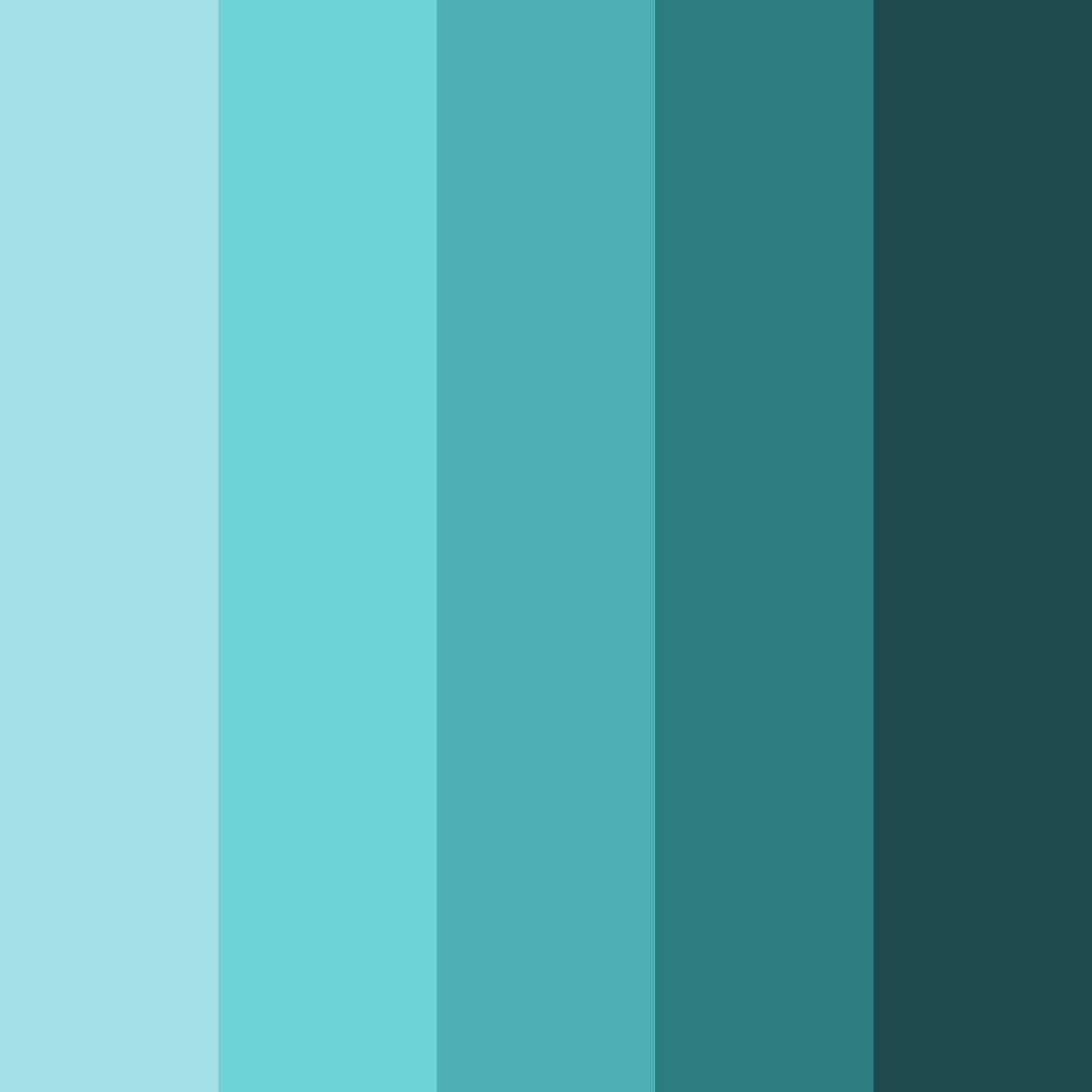 Download teal beach color palette PNG image (square)