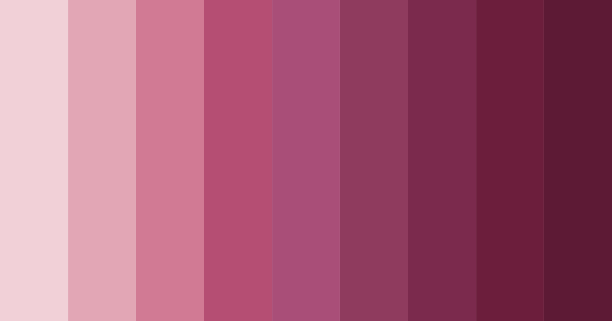 Download dusty rose shades color palette PNG image (landscape)