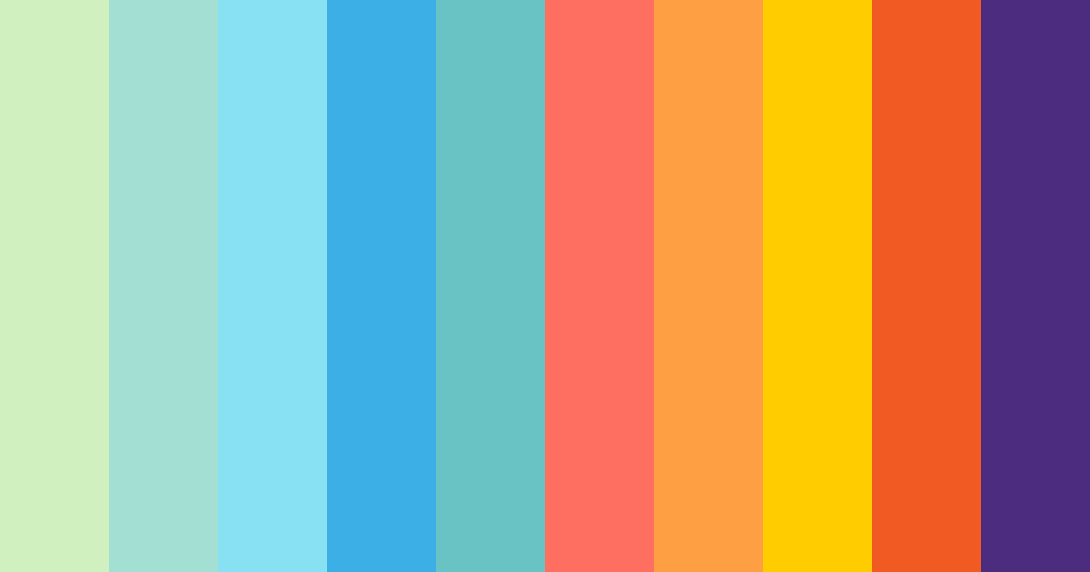 Download neon blue fantasy color palette PNG image (landscape)
