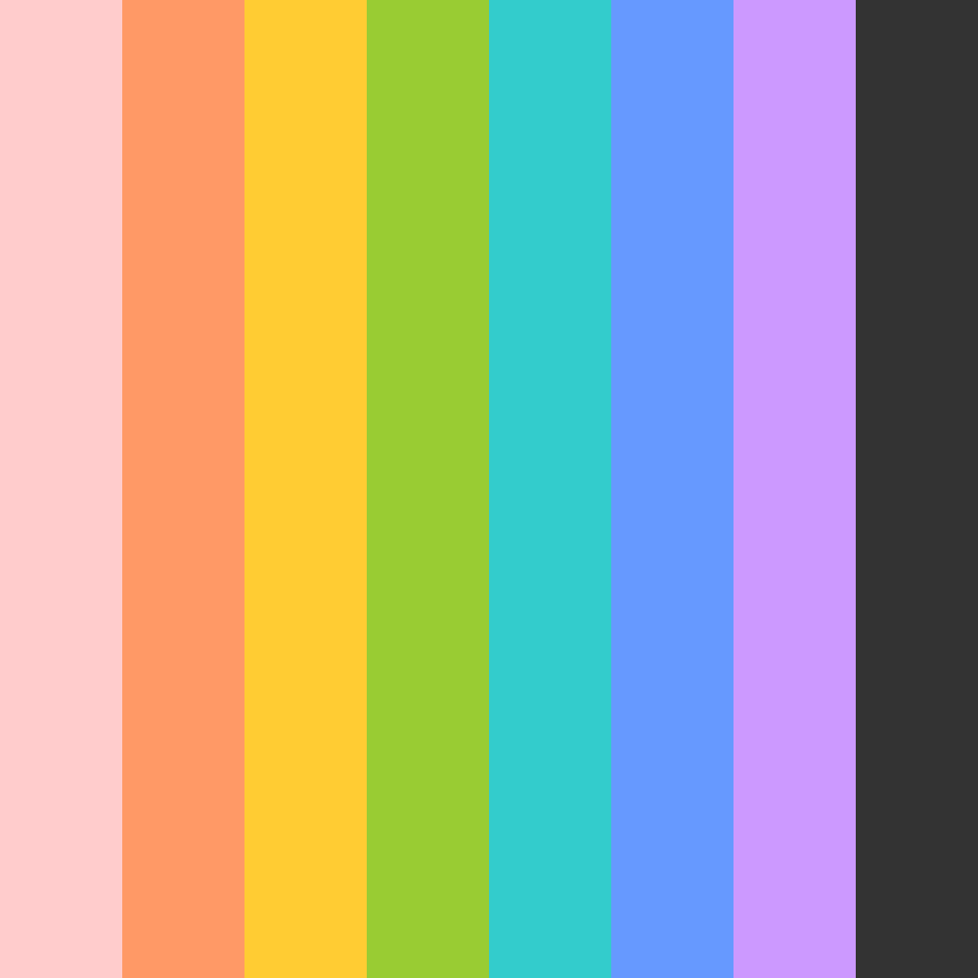 Download colorful spectrum color palette PNG image (square)