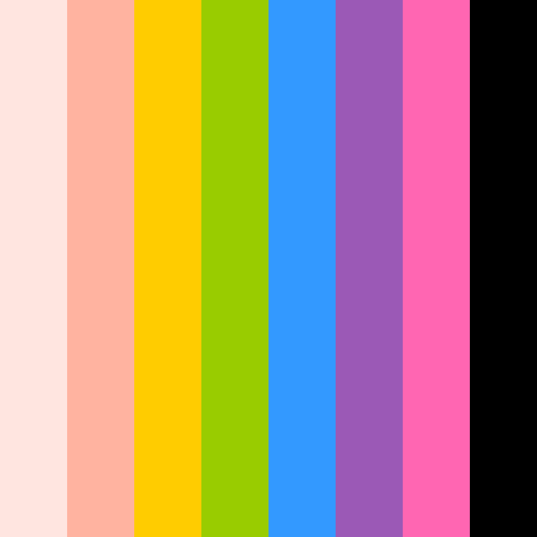 Download electric carnival color palette PNG image (square)