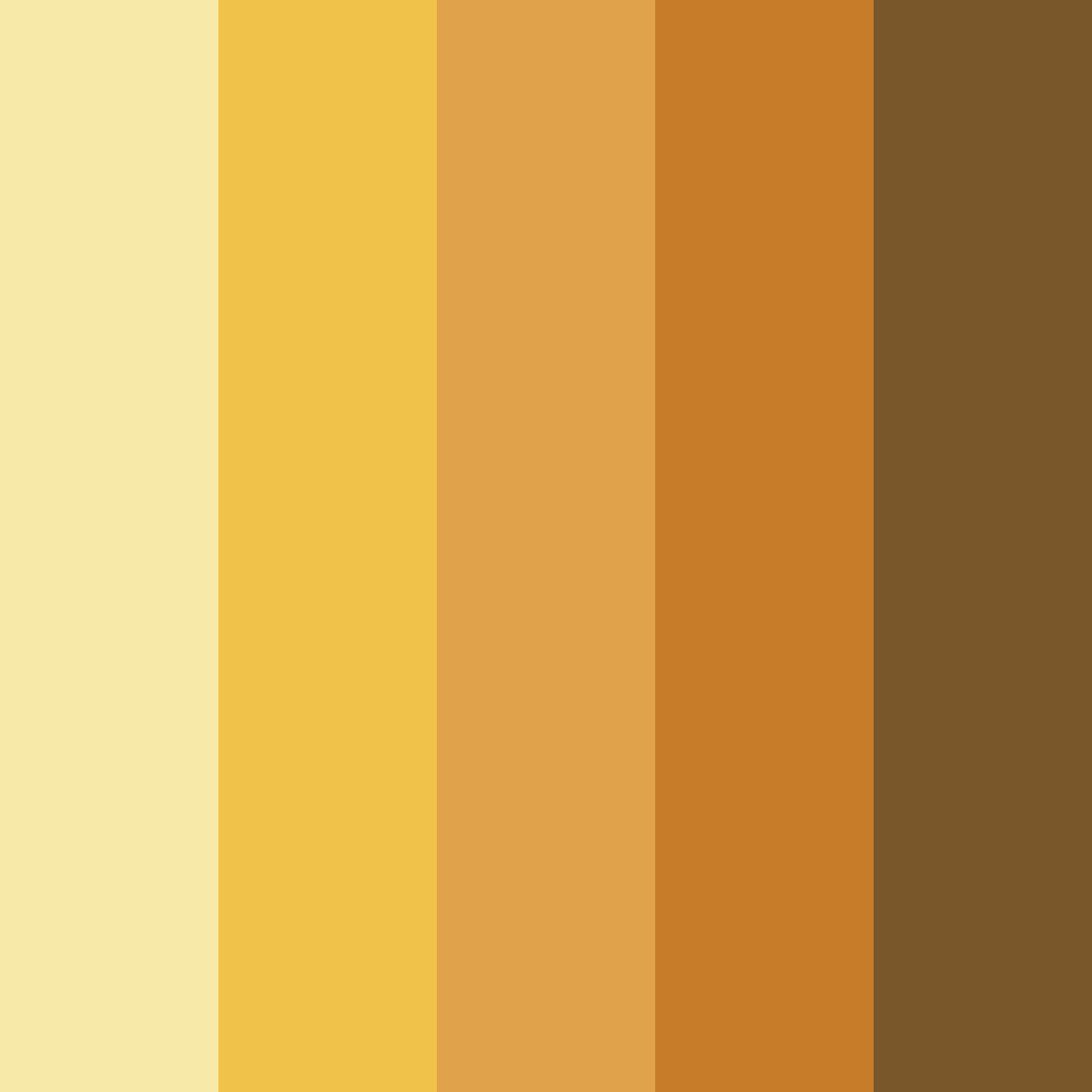 Download brown sunset color palette PNG image (square)
