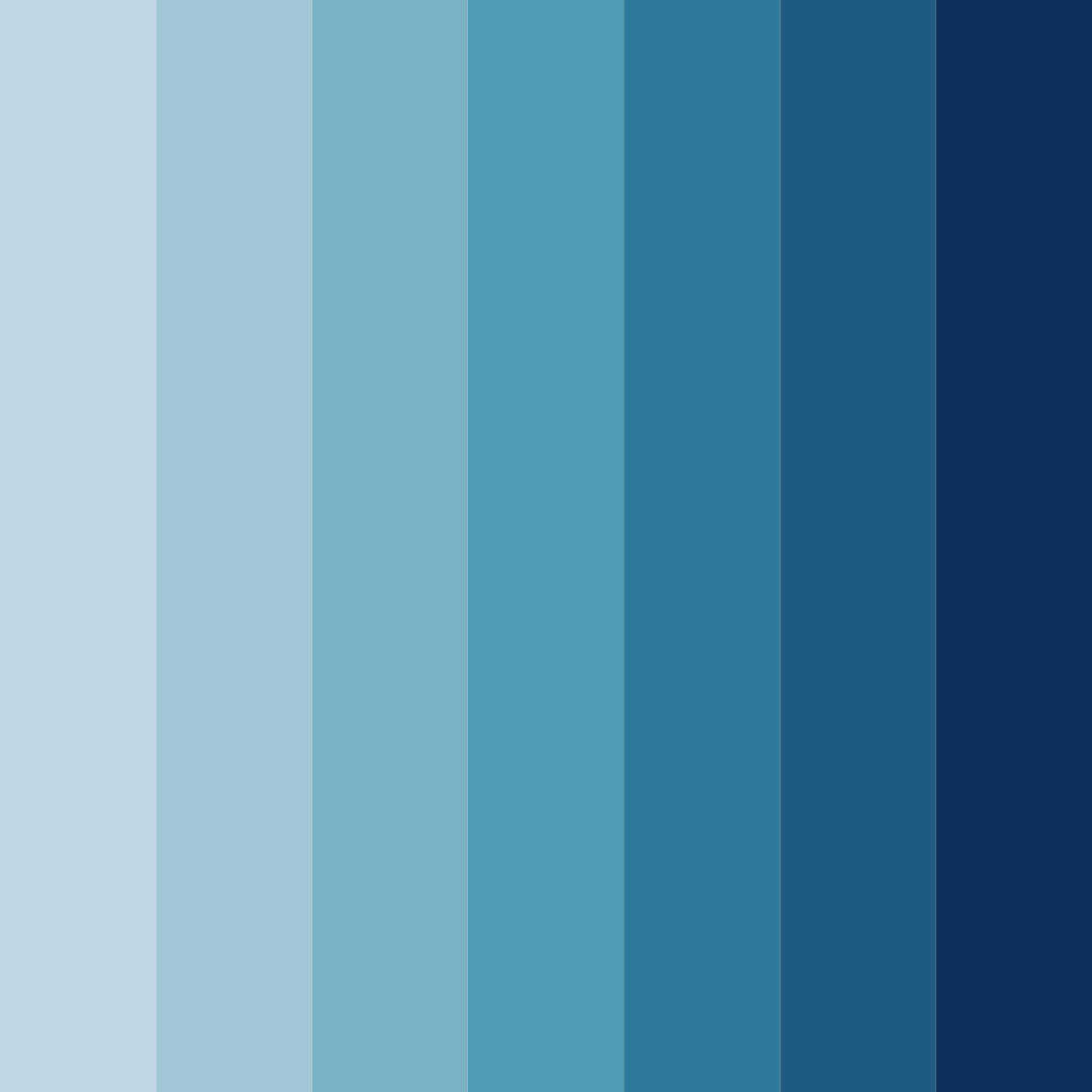 Download ocean depths color palette PNG image (square)