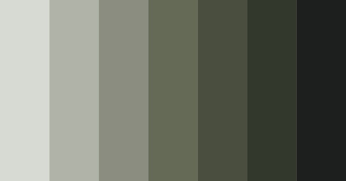 Download shades of ash grey color palette PNG image (landscape)