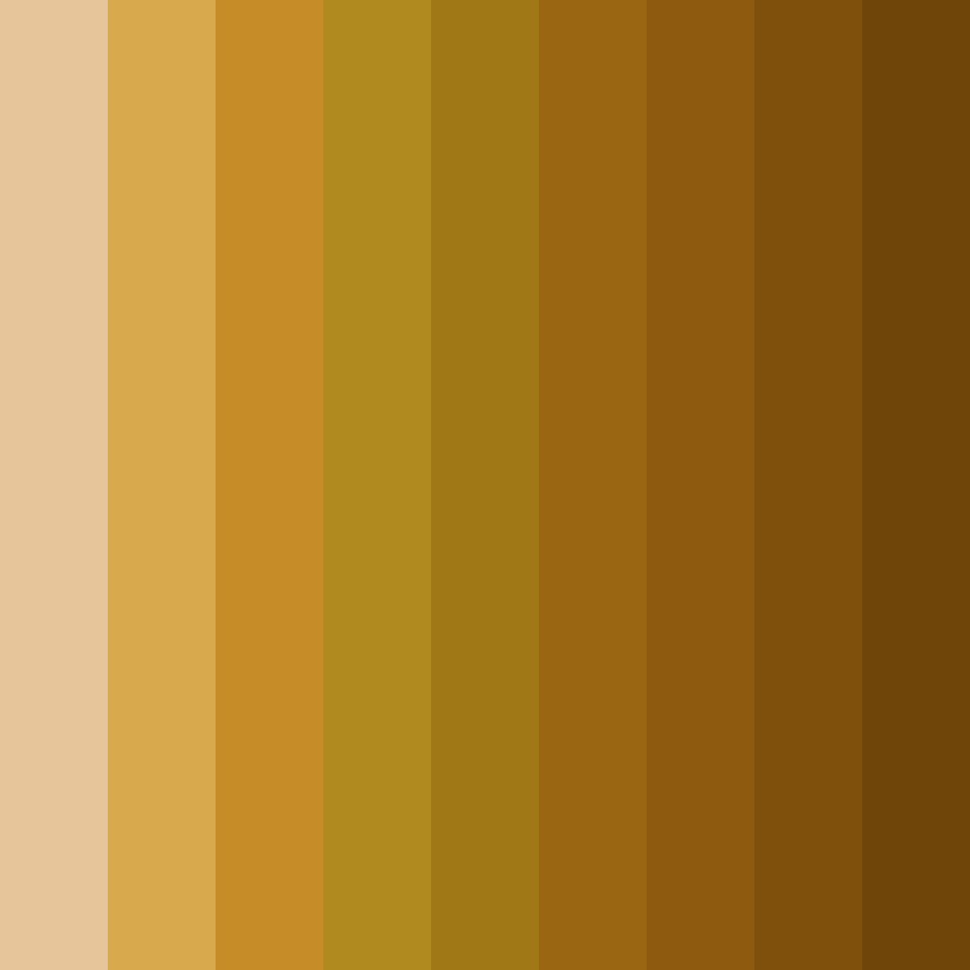 Download golden age harmony color palette PNG image (square)
