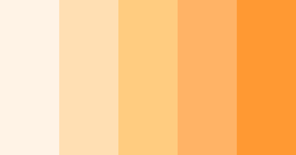 Download creamy sunrise color palette PNG image (landscape)