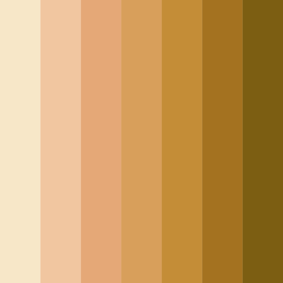 Download shades of beige color palette PNG image (square)