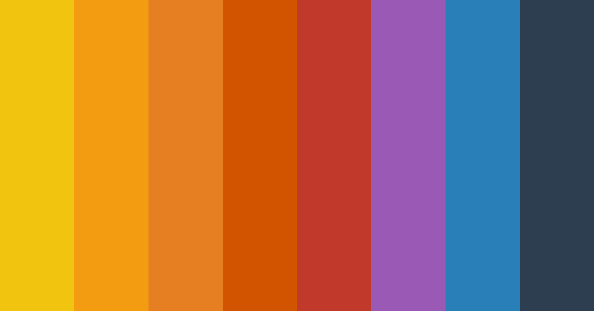 Download sunset symphony color palette PNG image (landscape)