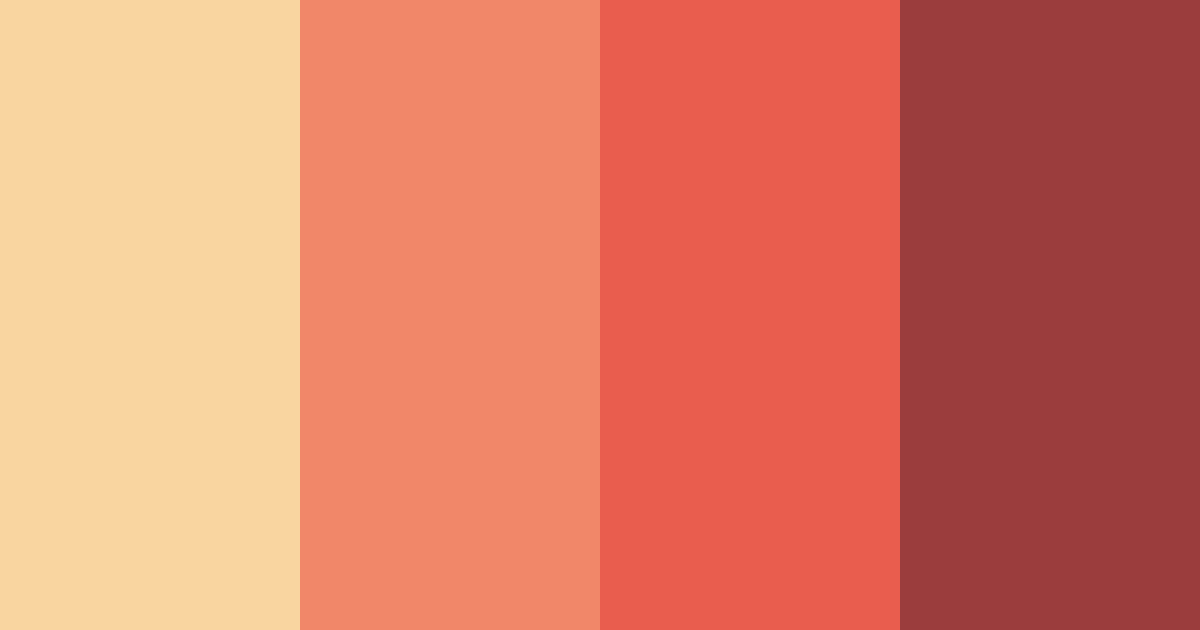 Download warm red color palette PNG image (landscape)