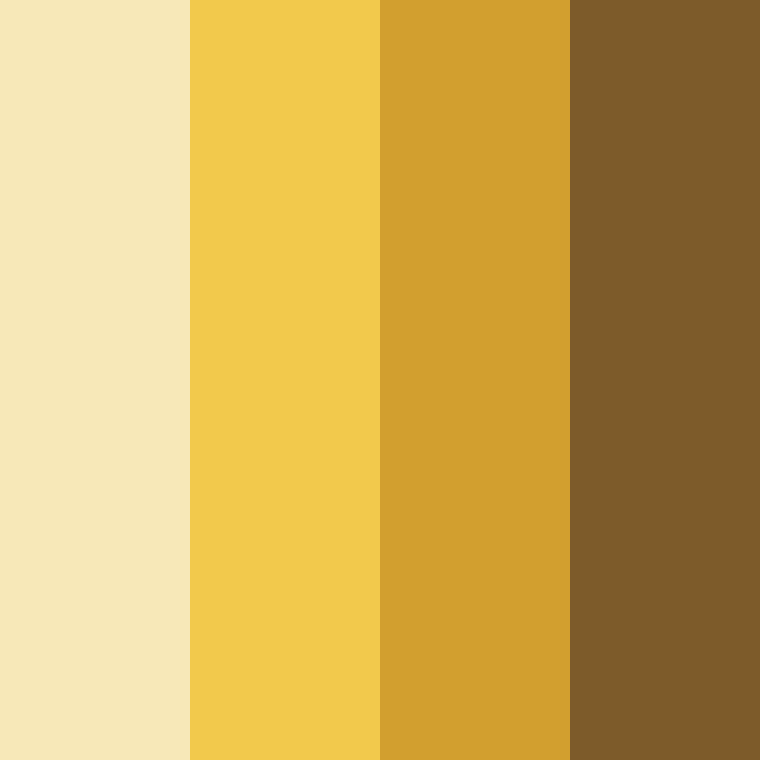 Download yellow earth color palette PNG image (square)