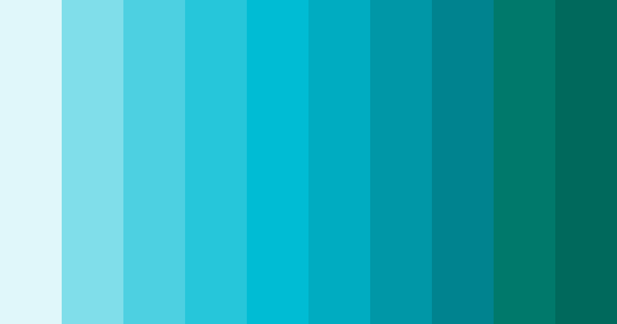 Download neon oasis color palette PNG image (landscape)