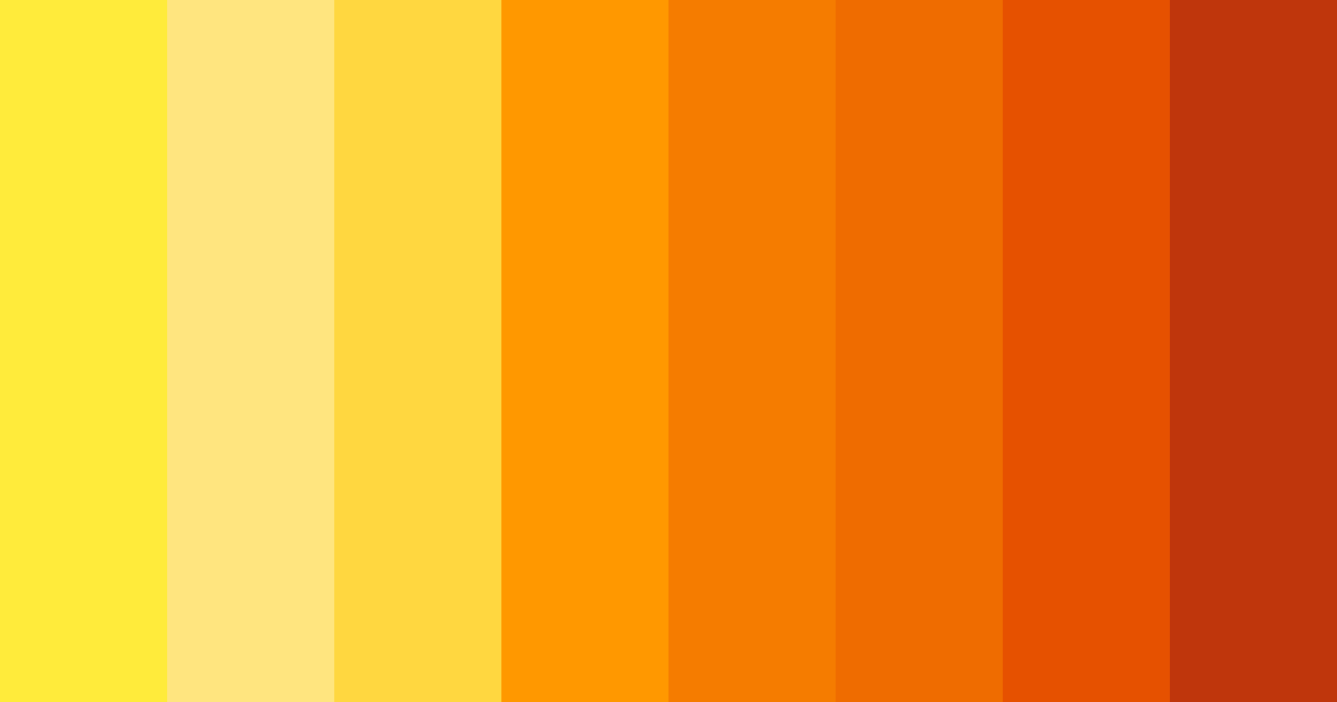 Download sunset citrus burst color palette PNG image (landscape)