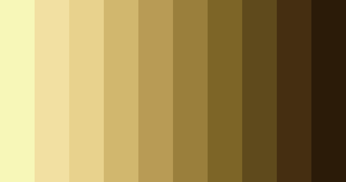 Download earthy yellow color palette PNG image (landscape)
