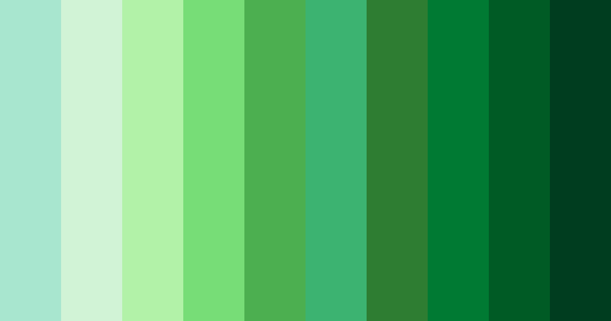 Download luminous grove color palette PNG image (landscape)