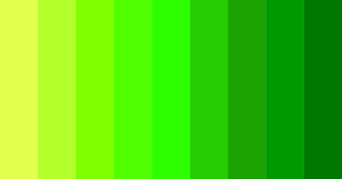 Download electric lime burst color palette PNG image (landscape)