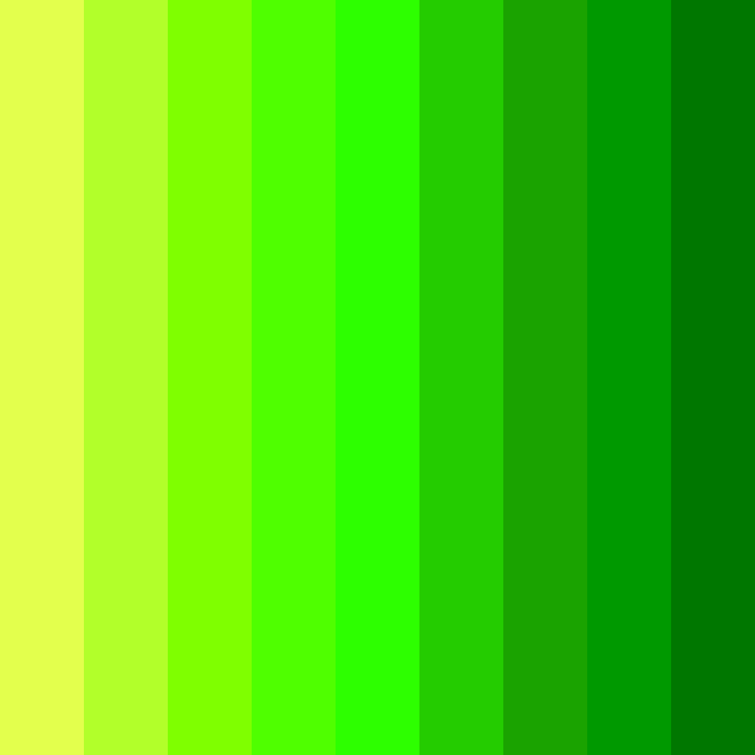 Download electric lime burst color palette PNG image (square)