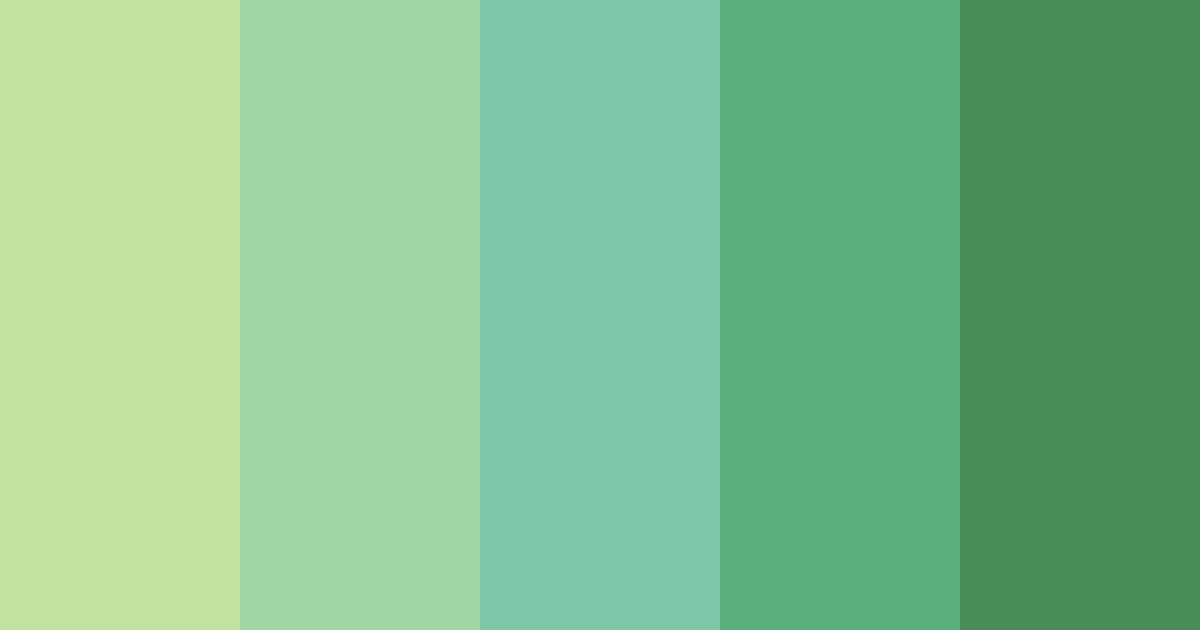 Download green meadow color palette PNG image (landscape)