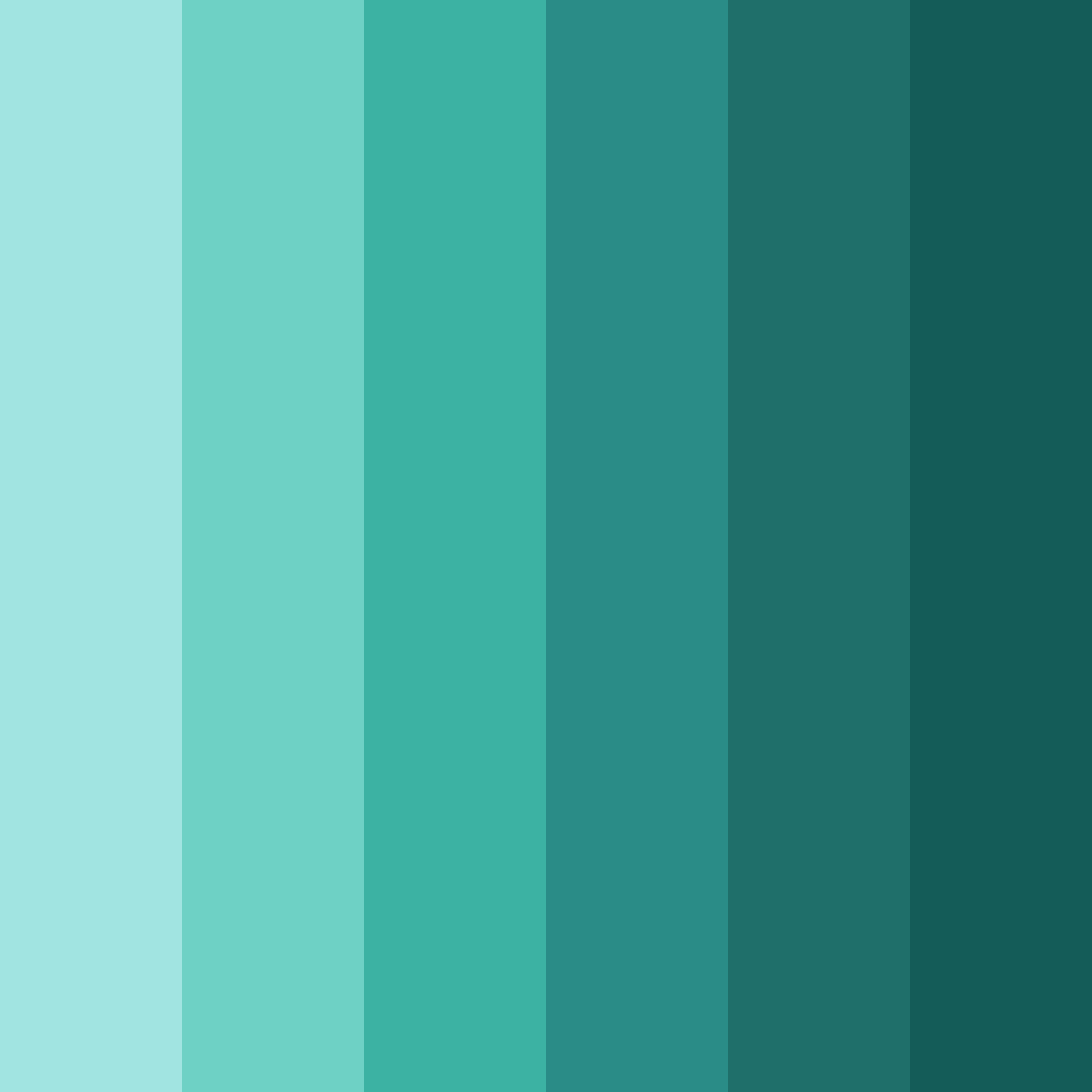 Download bright teal color palette PNG image (square)