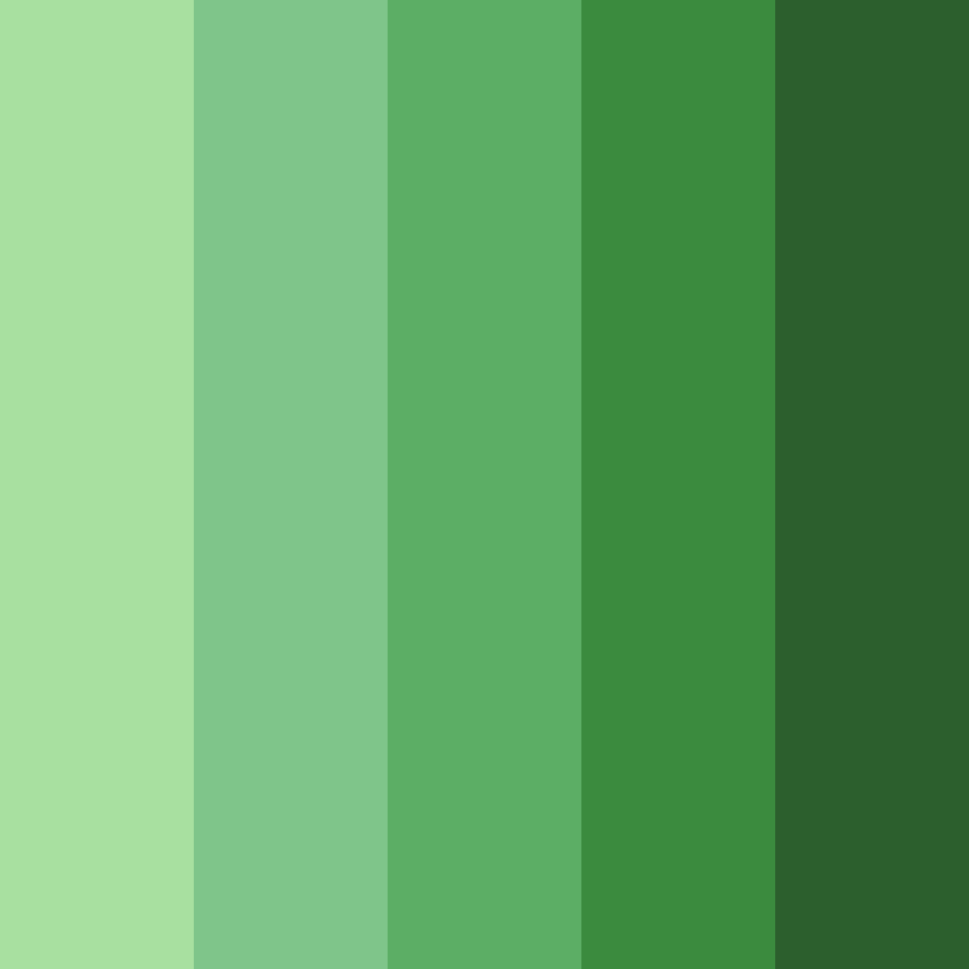 Download green forest color palette PNG image (square)