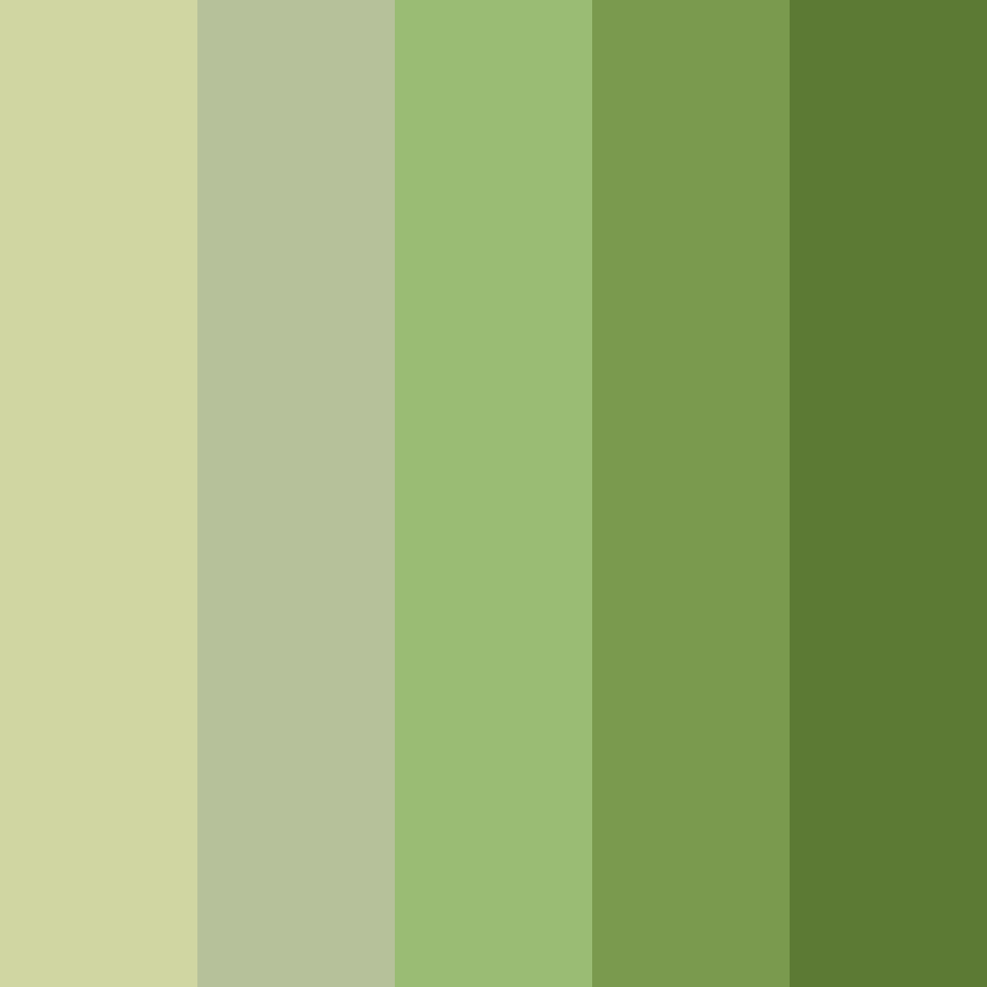 Download verdant embrace color palette PNG image (square)