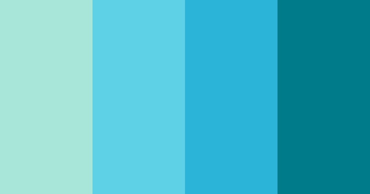 Download tropical oasis color palette PNG image (landscape)