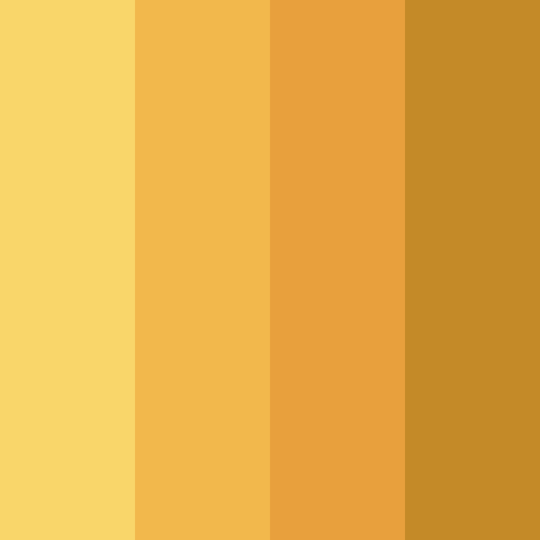 Download honey yellow color palette PNG image (square)