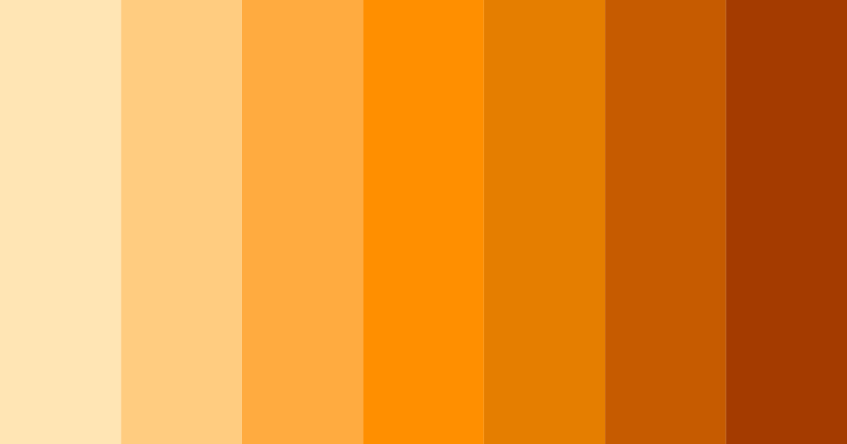 Download calm orange color palette PNG image (landscape)
