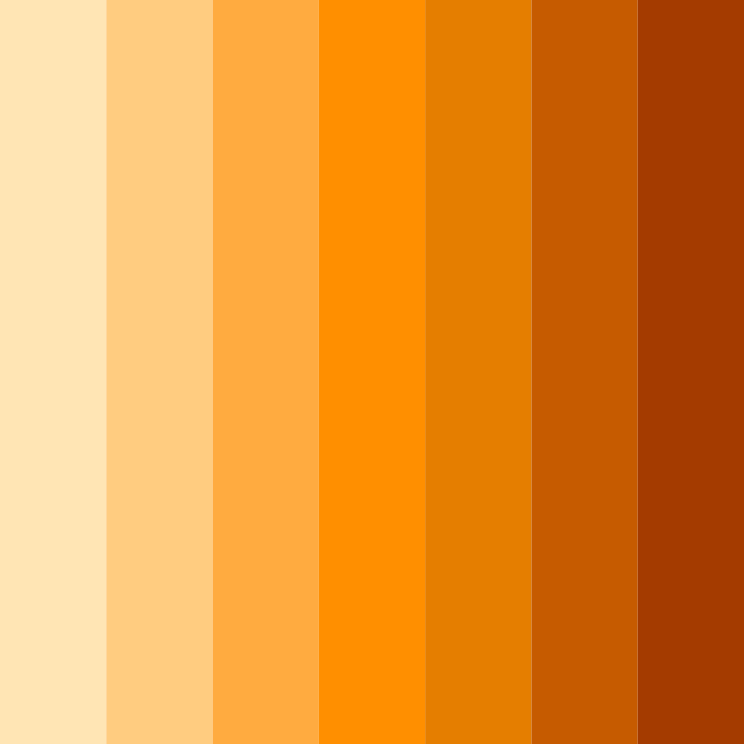 Download calm orange color palette PNG image (square)