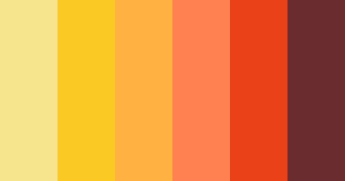 Download warm sunset color palette PNG image (landscape)