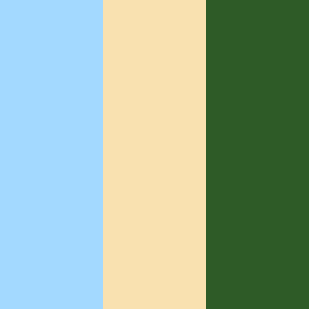 Download sky blue sunshine color palette PNG image (square)