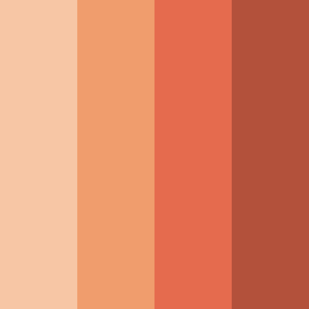 Download sunset glow color palette PNG image (square)