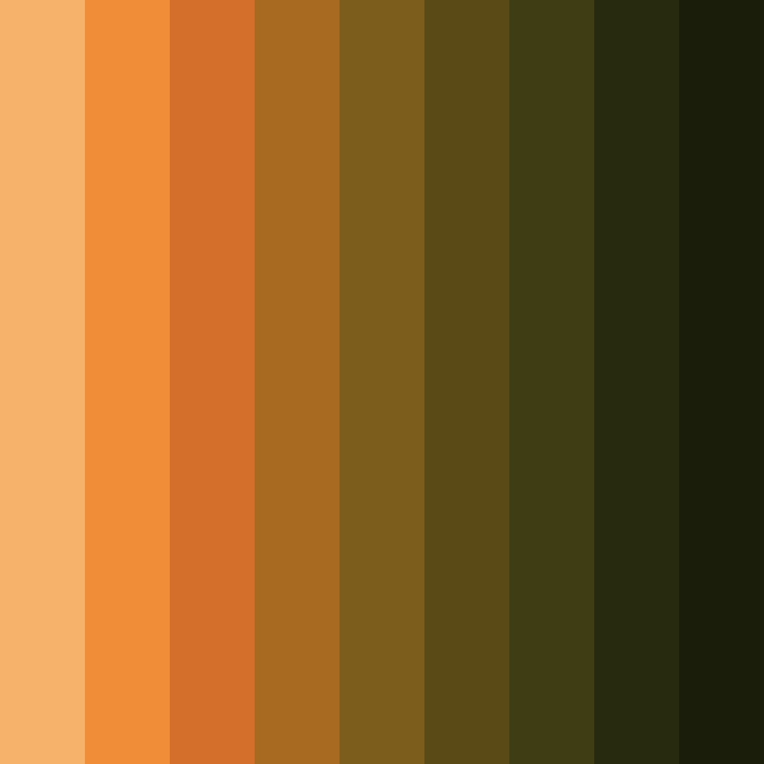 Download orange earth color palette PNG image (square)
