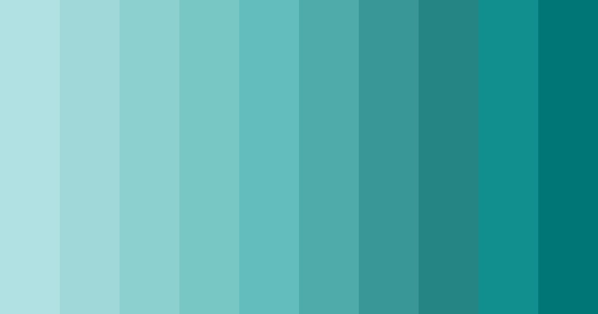 Download teal breeze color palette PNG image (landscape)