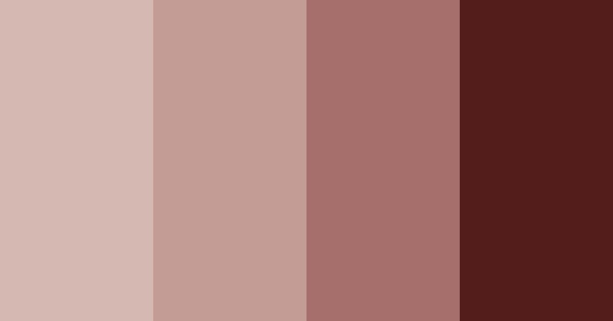 Download rustic rosewood color palette PNG image (landscape)