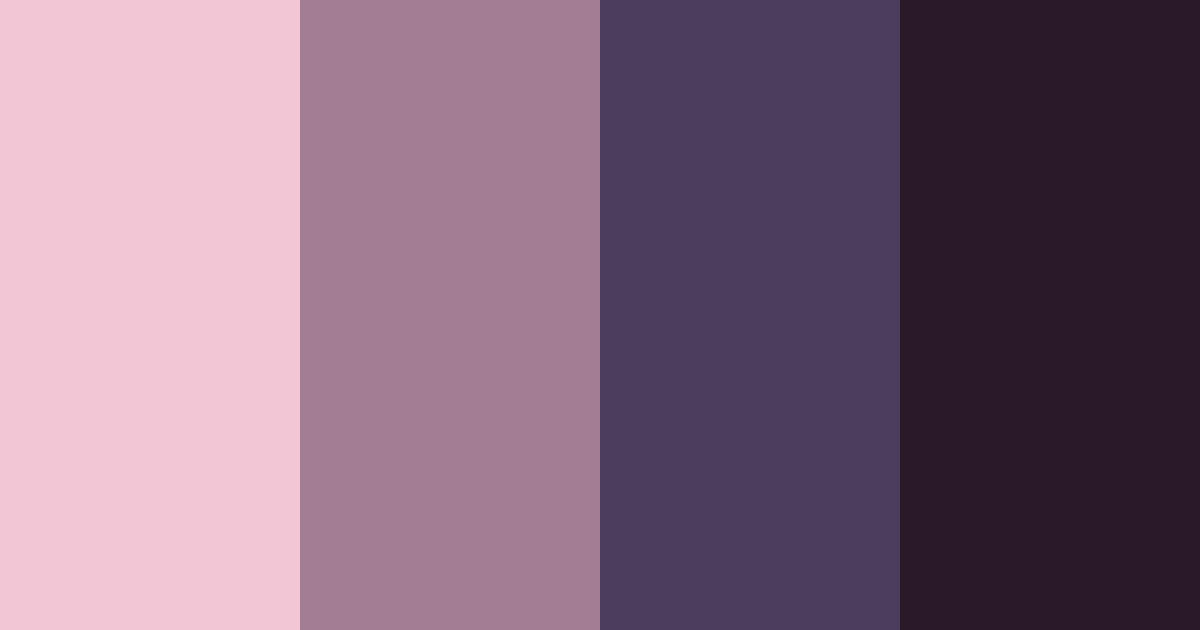 Download midnight blossom color palette PNG image (landscape)