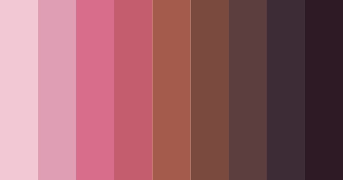 Download dark pink brown color palette PNG image (landscape)
