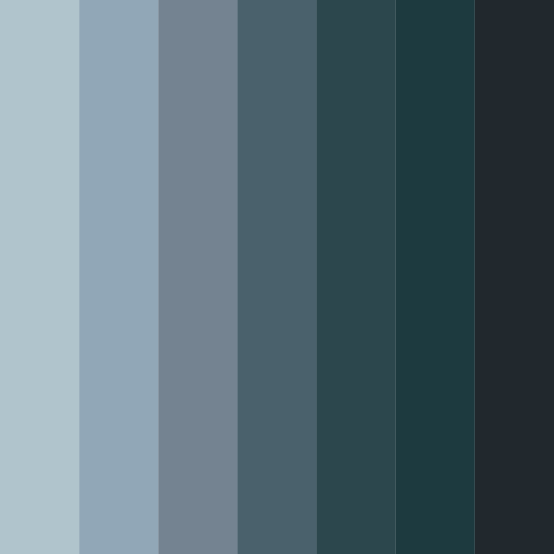 Download deep sea serenity color palette PNG image (square)