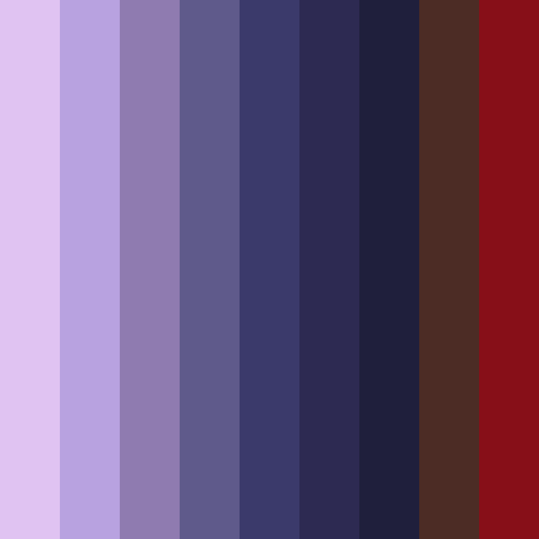 Download celestial descent color palette PNG image (square)