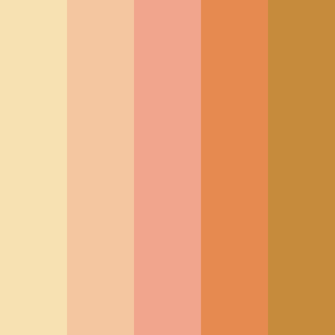 Download champagne shades color palette PNG image (square)