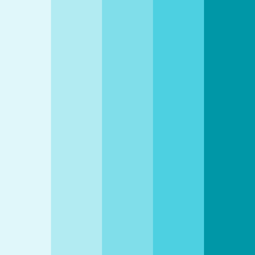 Download aqua reverie color palette PNG image (square)